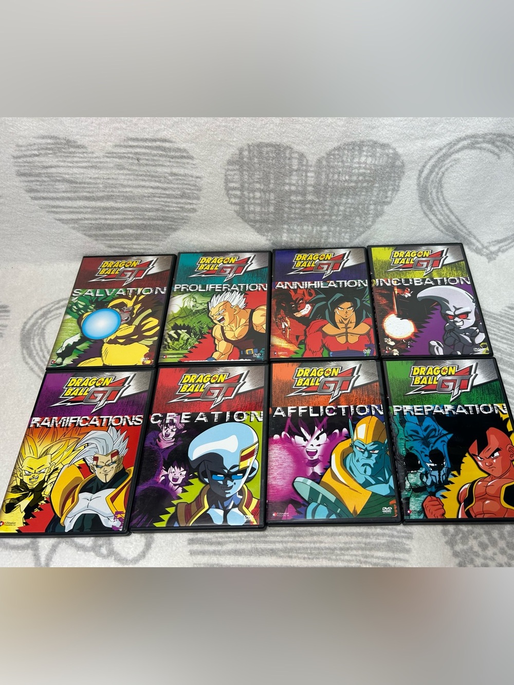 Dragon Ball GT uncut DVD’s volumes 1-8 in great conditions